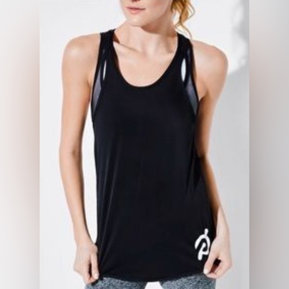 Peloton by Lululemon Mesh In Motion Tank‎ Black Size 10